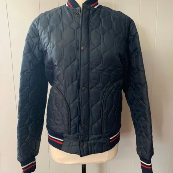 Sportchief M-L Vintage  Liner Jacket. Top half of snowsuit. Navy w/red w… - Picture 12 of 14